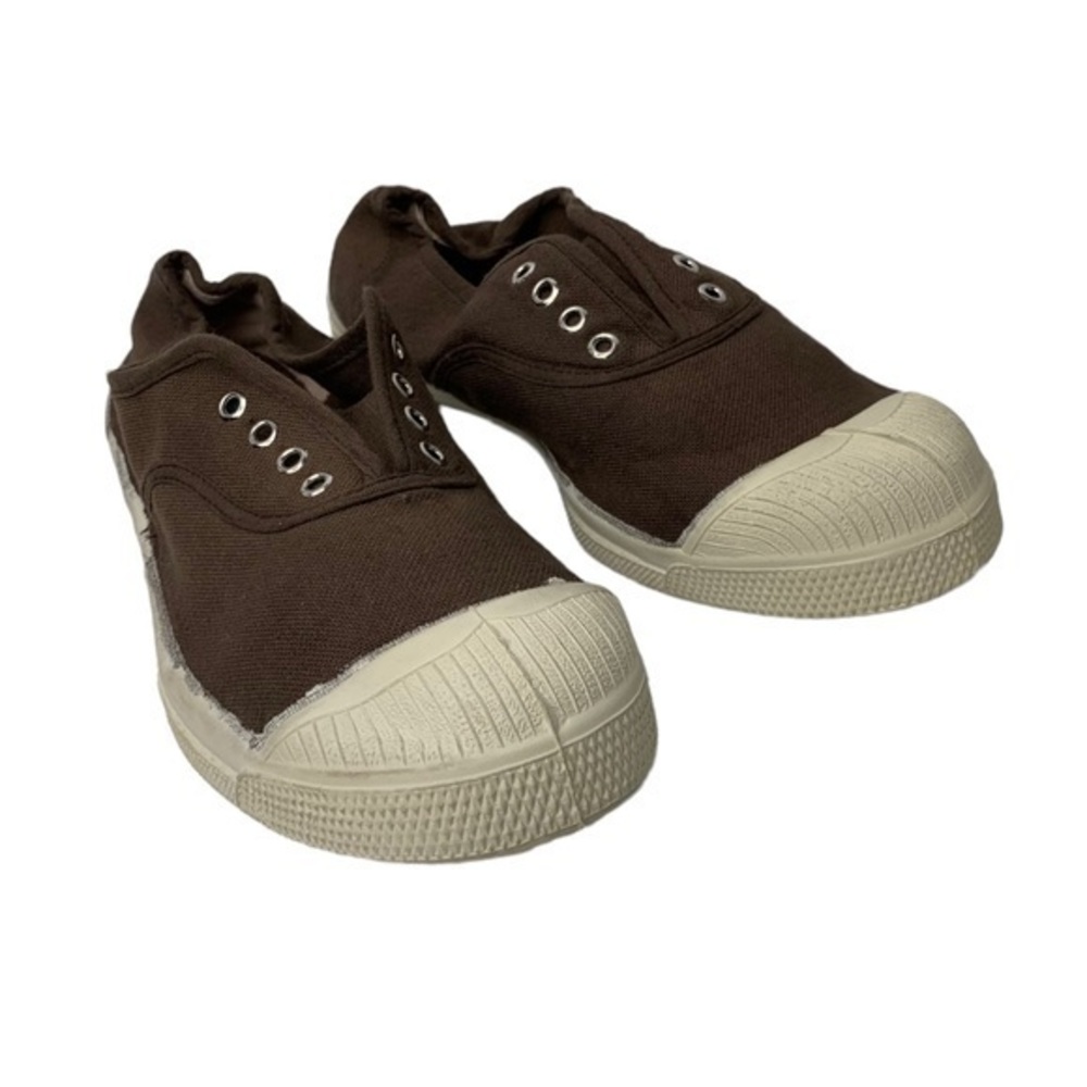 Bensimon Slip On Canvas Sneakers NWOT Brown 37